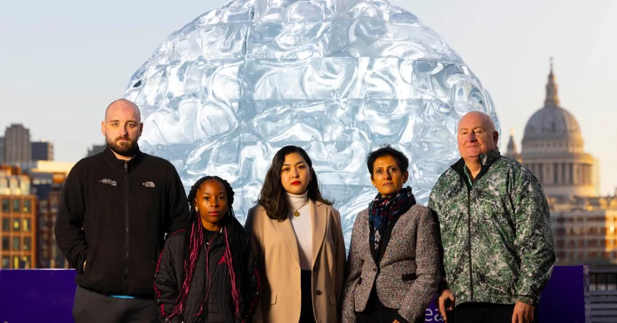 Observing Brain Datchet stroke survivor's brain scan inspires giant ice sculpture in ...