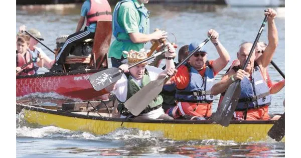 Dragon Boat racing and attractions at this year's Cookham Fun Regatta